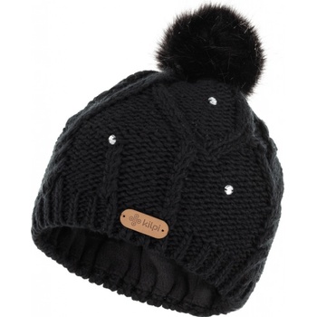 Kilpi dámská módní čepice s bambulí lady-W černá