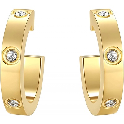 Sarines Pozlacené náušnice se zirkony S2730