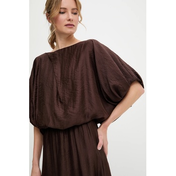 ANSWEAR Блуза Answear. LAB дамска в кафяво с изчистен дизайн (BL1339.tos)