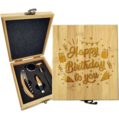 Sablio Dárková sada na víno Happy birthday to you 3: 147×168×49 mm