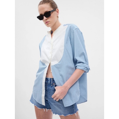 Gap pruhovaná košeľa oversize modrá
