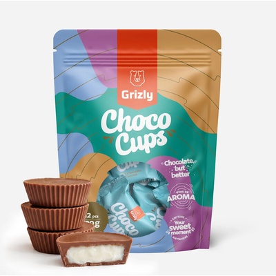Grizly Choco Cups mléčná kokos 120 g