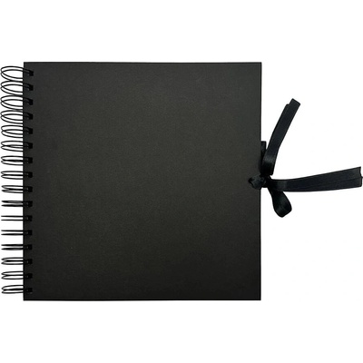 Baloušek Černé fotoalbum s kroužkovou vazbou - 21x21 cm