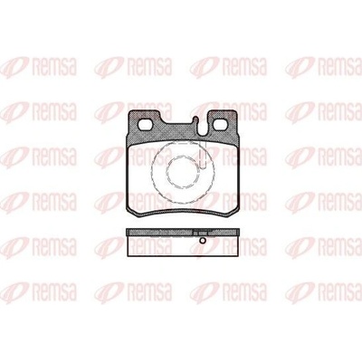 Sada brzdových platničiek kotúčovej brzdy (na jednu nápravu) REMSA 0282.20 0282.20
