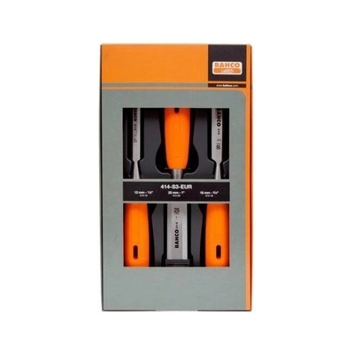 Bahco Sada dlát s 1-složkovou rukojetí z polypropylenu 12-18-25mm - BA-414-S3-EUR