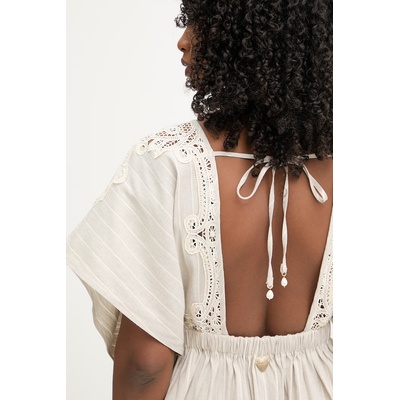 TWINSET лятна рокля с лен (261LM2FBB)