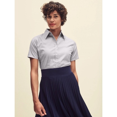 Fruit of the Loom Grey classic shirt Oxford šedá