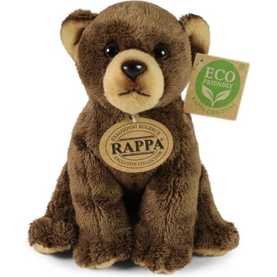 Eco-Friendly Medvěd hnědý sedící 18 cm