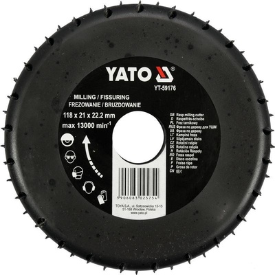 YATO Rotační rašple frézovací 118 mm YT-59176