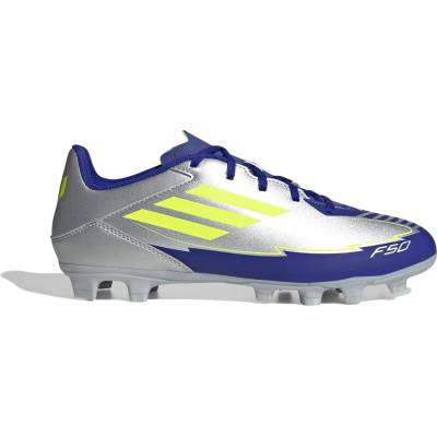 Adidas Футболни бутонки Adidas F50 Club Firm Ground Football Boots - Silver/Blue