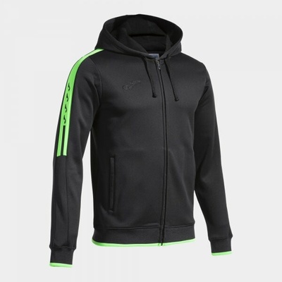 Joma Olimpiada Zip-up Hoodie čierna fluo zelená