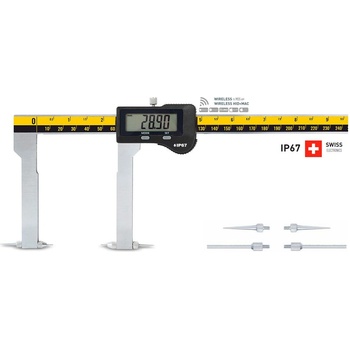 Microtech Дигитален шублер със сменяеми накрайници Microtech WIRELESS MICRON SwissMet - IP67, 500 мм, 0, 001 мм (141650506)