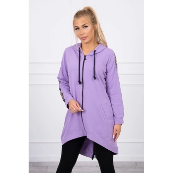 Dámska mikina so zipsom vzadu MI8997 tmavofialová