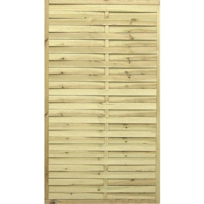 Dřevěný plot Solid lamelový 100 x 180 cm přírodní impregnovaný – Sleviste.cz