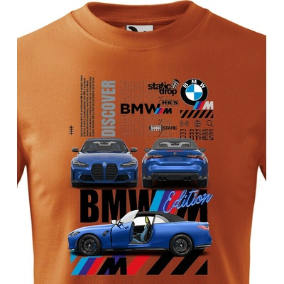 Dětské tričko BMW M4 Oranžová Canvas tričko Bezvatriko.cz 2366