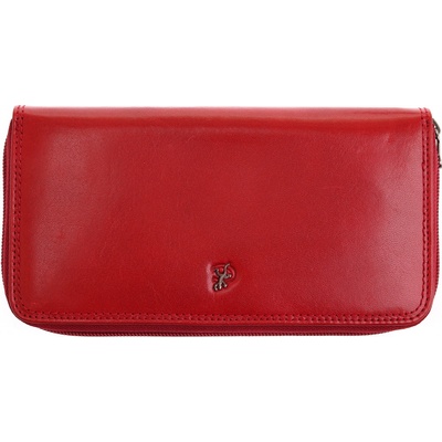 velká dámska kožená peňaženka peňaženka Cosset 4492 Komodo Red