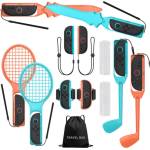 Vortex Virtual Reality VortexVR спортен гейминг комплект аксесоари 15в1 за Nintendo Switch 2 (VVR.15IN1.SPORT.KIT.NS2)
