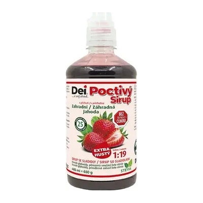 DeiSirup Poctivý Sirup jahoda 485 ml