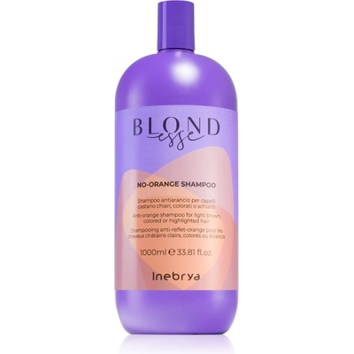 Inebrya BLONDesse No-Orange Shampoo подхранващ шампоан неутрализиращ кафеникавите оттенъци 1000ml