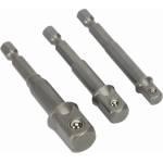 Raider Адаптери 3 броя комплект от HEX на квадрат 1/4" , 3/8" , 1/2" (158904) (158904)