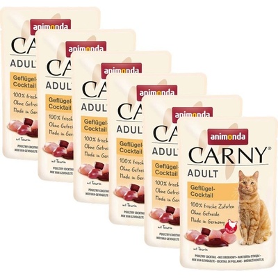 Animonda Carny Adult hydinový koktejl 6 x 85 g