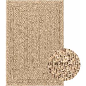 vidaXL Килим "ZIZUR", 120x120 см, визия юта, за закрито и открито (4010393)