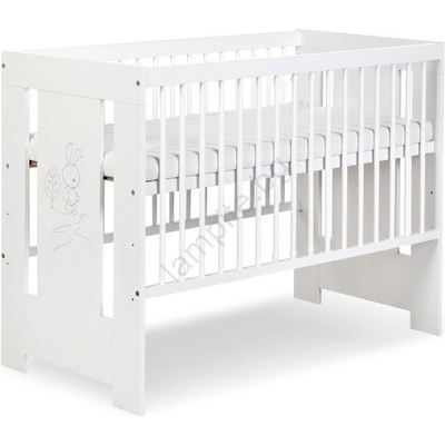 Klups - Бебешко креватче SAFARI 120x60 см зайче бор/бяло (CI0039)