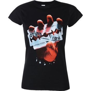 ROCK OFF дамска тениска Judas Priest - British Steel - ROCK OFF - JPTEE01LB