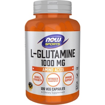 NOW NOW L-Glutamine 1000mg, 120 Veg Capsules