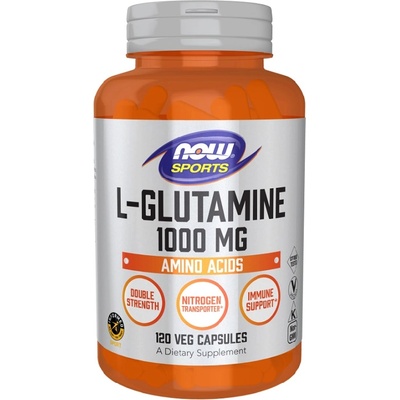 NOW NOW L-Glutamine 1000mg, 120 Veg Capsules