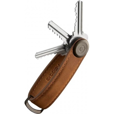 Klíčenka Kožená OrbitKey 2.0 Crazy Horse Chestnut Brown