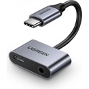 Ugreen 50596 USB-C na Type-C, Jack 3,5mm, šedý