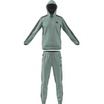 adidas Мъжки анцуг Adidas 3S Fleece Tracksuit Mens - Grey/Black