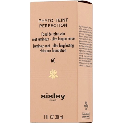 Sisley Phyto-Teint Perfection vysoce krycí make-up pro rozjasnění a vyhlazení pleti 6C Amber 30 ml