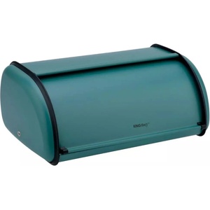 KINGHOFF Кутия за хляб Kinghoff KH 1755, 36 см, Лека и здрава конструкция, Тюркоаз, Стомана