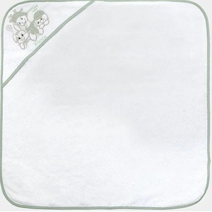 Bambino Casa Хавлия с качулка Bambino Casa - Paris, Bianco Mint, 75 х 75 cm (3217) - baby
