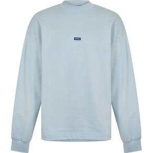 HUGO BOSS Блуза Hugo Mens Cotton Relaxed Fit Crew Sweatshirt - Open Blue