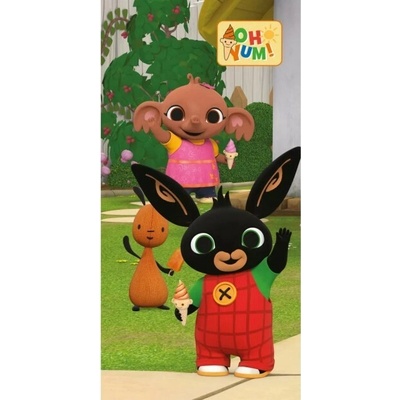 Carbotex detská plážová bavlnená osuška zajačik Bing Sula a Flop 70 x 140 cm