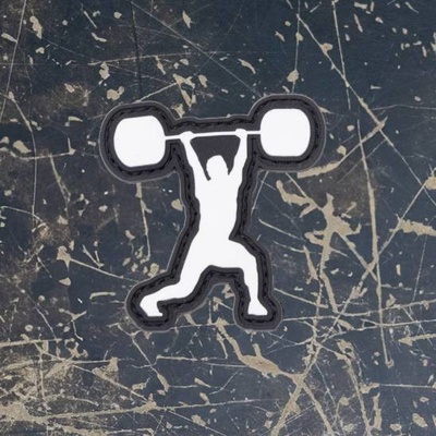 Workout nášivka se suchým zipem WORKOUT-weightlifter 5 x 5 cm