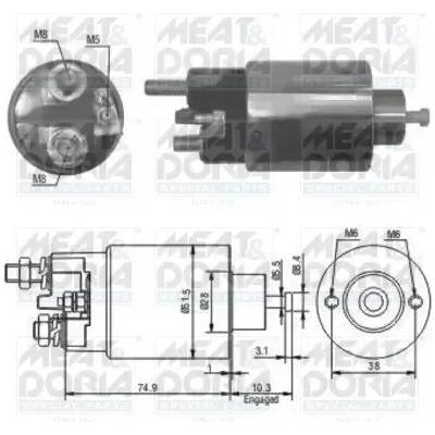 MEAT & DORIA Elektromagnetický spínač startéru MAD 46029