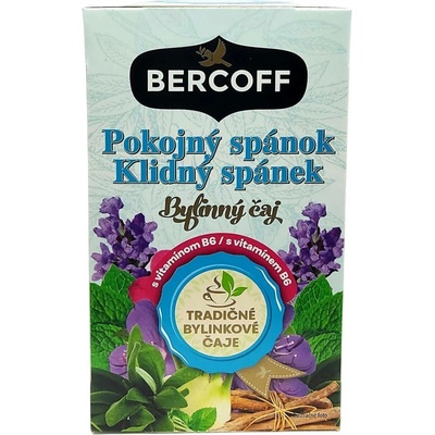 Bercoff KLIDNÝ SPÁNEK bylinný čaj s vitamínem B6 27 g