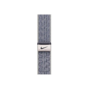 Image 1 of Apple Watch 46mm Nike Sport Loop: Grey/Blue Nike Sport Loop (mxu13zm/a)