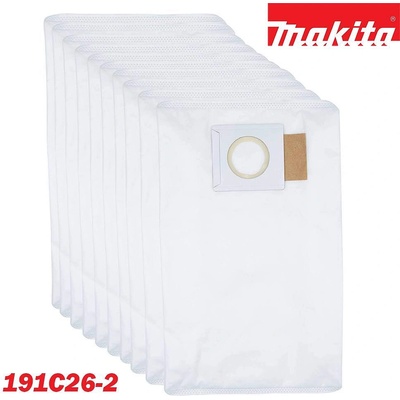 Makita Торбички за прахосмукачка, хартиени, Makita 191C26-2, 6 л, 10 бр. , за модели DVC660, DVC665 (191C26-2)