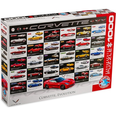 EUROGRAPHICS Пъзел Eurographics от 1000 части - Развитието на автомобилите Шевролет (EG60000683)