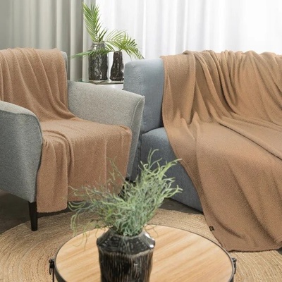 Eurofirany Deka Bukla jemná béžový odtieň Polyester 150x200