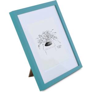 Casa Chic Clapton, рамка за картини, квадратна, снимки 15 x 15 cm, паспарту, стъкло (CL-6X6-TEAL) (CL-6X6-TEAL) - electronic-star