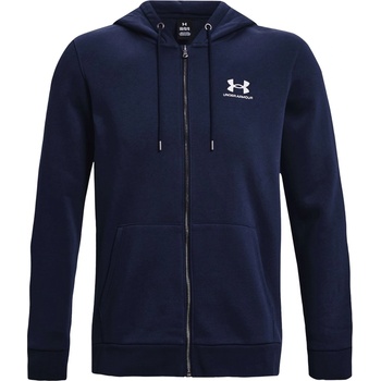 Under Armour Мъжко поларено горнище с цип Under Armour Essential Fleece Full Zip Hoodie Mens - Blue