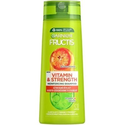 Garnier Fructis Vitamin & Strength Reinforcing Shampoo 400 ml укрепващ шампоан за слаба и опадаща коса за жени