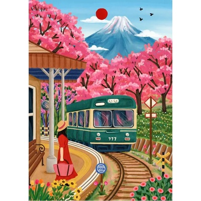 Pieces & Peace - Puzzle Fuji Blossoms - 500 piese