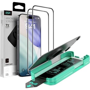 ESR iPhone Air ESR ULTRAFIT ARMORITE защитно стъкло 2бр. , 2.5D, EXTRA силно + заден капак, BLACK GP-181445 (GP-181445)
